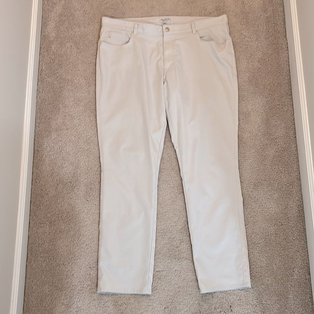 Peter Millar Men's Pants Cream Size 40 x 32